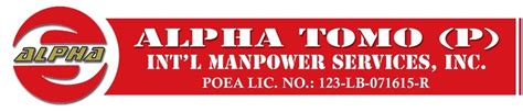 alphatomo photos|Alpha Tomo (P) Int'L Manpower Services Inc. (Qc Branch) Photos .